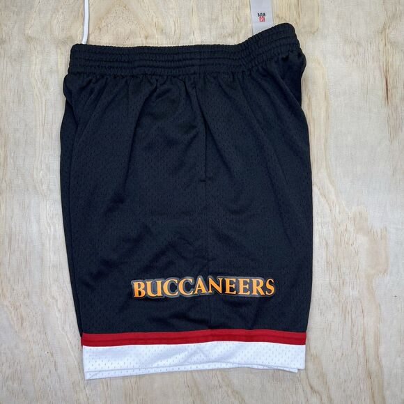 NEW DAMAGED Tampa Bay Buccaneers Mitchell Ness NFL Team ID Mesh Retro Shorts XL - Picture 3 of 13